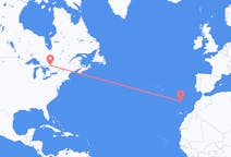 Voos da Baía Norte, Canadá para Porto Santo, Portugal