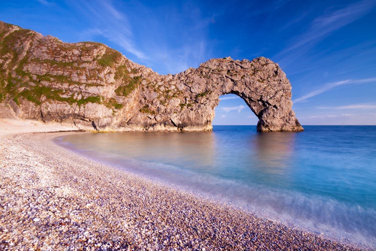 Photo of geologically important and stunningly beautiful Dorset coastline, Bournemouth.