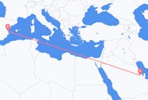Loty z Al-Hufuf, Arabia Saudyjska do Walencji, Hiszpania
