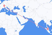 Flights from Pekanbaru to Turin
