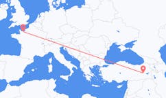 Flyrejser fra Caen, Frankrig til Mus, Tyrkiet
