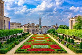 Brussels, Grand Place in beautiful summer sunrise, Belgium