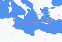Voos de Monastir, Tunísia para Sitia, Grécia