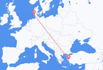 Loty z Izmiru, Turcja do Westerlandu, Niemcy