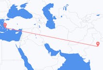 Lennot New Delhistä, Intia Lerosille, Kreikka