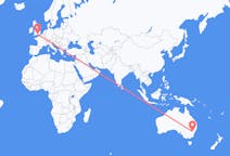 Vluchten van Orange, Australië naar Southampton, Engeland