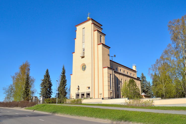 Photo of Jyvaskyla, Finland. Lutheran Church of the Angels in Taulumak.