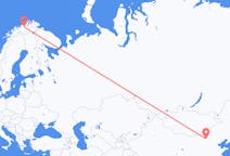 Lennot Hohhotista, Kiina Altaan, Norja