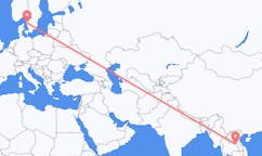 Flyreiser fra Sakhon Nakhon, Thailand til Göteborg, Sverige