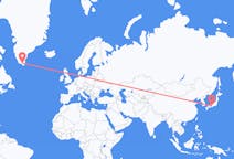 Flyreiser fra Osaka, til Narsarsuaq