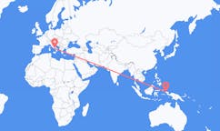 Flyreiser fra Sorong, Indonesia til Napoli, Italia