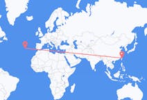 Flights from Taipei to Ponta Delgada