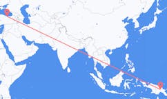 パプアニューギニアのマウントハーゲンから、トルコのオルドゥまでのフライト