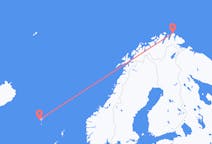 Voos de Mehamn, Noruega para Sorvágur, Ilhas Faroe