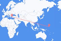 Flüge von Kosrae, Mikronesien nach Mytilini, Griechenland