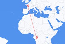 Flug frá Kinshasa, Lýðveldinu Kongó til Bergerac, Frakklandi