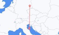 Lennot Anconasta, Italia Dresdeniin, Saksa
