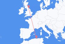 Voli da Béjaïa, Algeria a Durham, Inghilterra