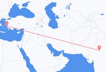 Lennot Jaipurista, Intia Samokseen, Kreikka