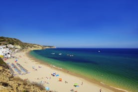 Photo of aerial view of beautiful landscape of Faro, Algarve, Portugal.