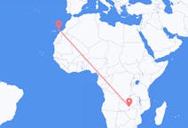 Flyreiser fra Lusaka, til Lanzarote