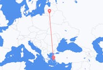Voos de Kaunas, Lituânia para Icária, Grécia