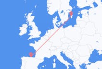 Lennot Visbystä, Ruotsi Santanderiin, Espanja