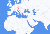 Flyrejser fra Aden til Graz