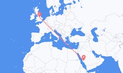 Flyrejser fra Ta if, Saudi-Arabien til Nottingham, England