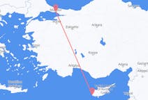 Flyreiser fra Páfos, til Istanbul