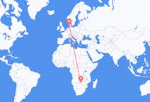 Flyreiser fra Victoria Falls, Zimbabwe til Esbjerg, Danmark
