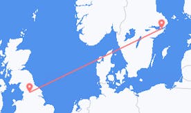 Lennot Ruotsista Englantiin
