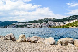 Photo of aerial view of Neum seaside resort on the Adriatic Sea, is the only coastal access in Bosnia and Herzegovina.