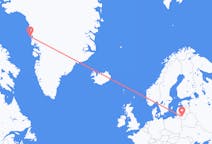 Lennot Kaunasista, Liettua Upernavikiin, Grönlanti
