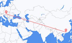Flüge von Guangzhou, China nach Heviz, Ungarn