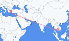 Flyrejser fra Ca Mau Province, Vietnam til Santorini, Grækenland