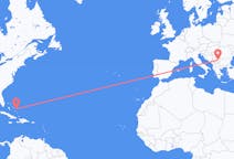 Flyreiser fra San Salvador, Bahamas til byen Niš, Serbia