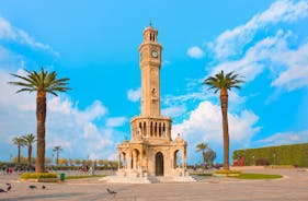 Konak Square view from Varyant. Izmir is popular tourist attraction in Turkey.