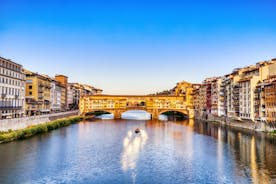 Photo of beautiful landscape of panoramic aerial view port of Genoa in a summer day, Italy.