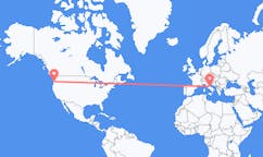 Flyreiser fra Portland, USA til Pescara, Italia
