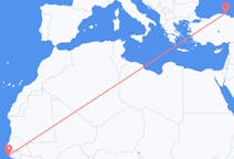 Lennot Cap Skiringilta, Senegal Sinopille, Turkki