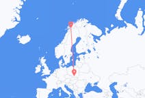 Voos de Cracóvia, Polônia para Narvik, Noruega