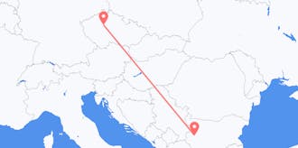 Vluchten van Tsjechië naar Bulgarije