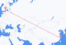 Lennot Taizhousta, Kiina Lappeenrantaan, Suomi