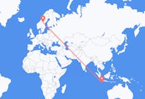 Flyrejser fra Shire of Christmas Island til Östersund