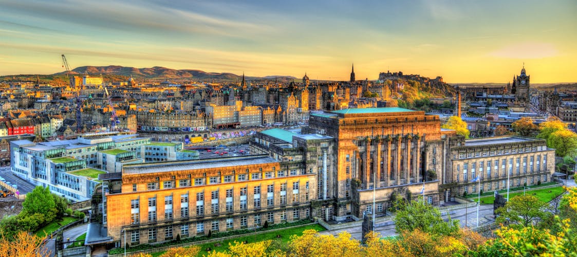 photo of view of St Andrew's House, a building of the Scottish Government, St Andrews, Scotland.