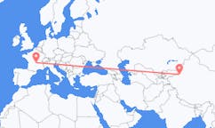 Flyrejser fra Aksu City, Kina til Clermont-Ferrand, Frankrig