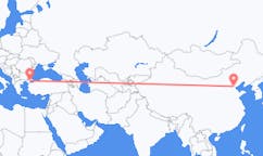 Flyg från Tianjin, Kina till Süleymanpaşa, Turkiet