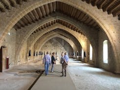 Lagrasse 마을과 Fontfroide Abbey로의 일일 투어. Carcassonne에서 개인 투어.