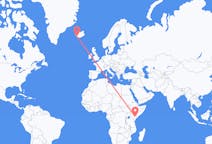 Vuelos de Garissa, Kenia a Reikiavik, Islandia